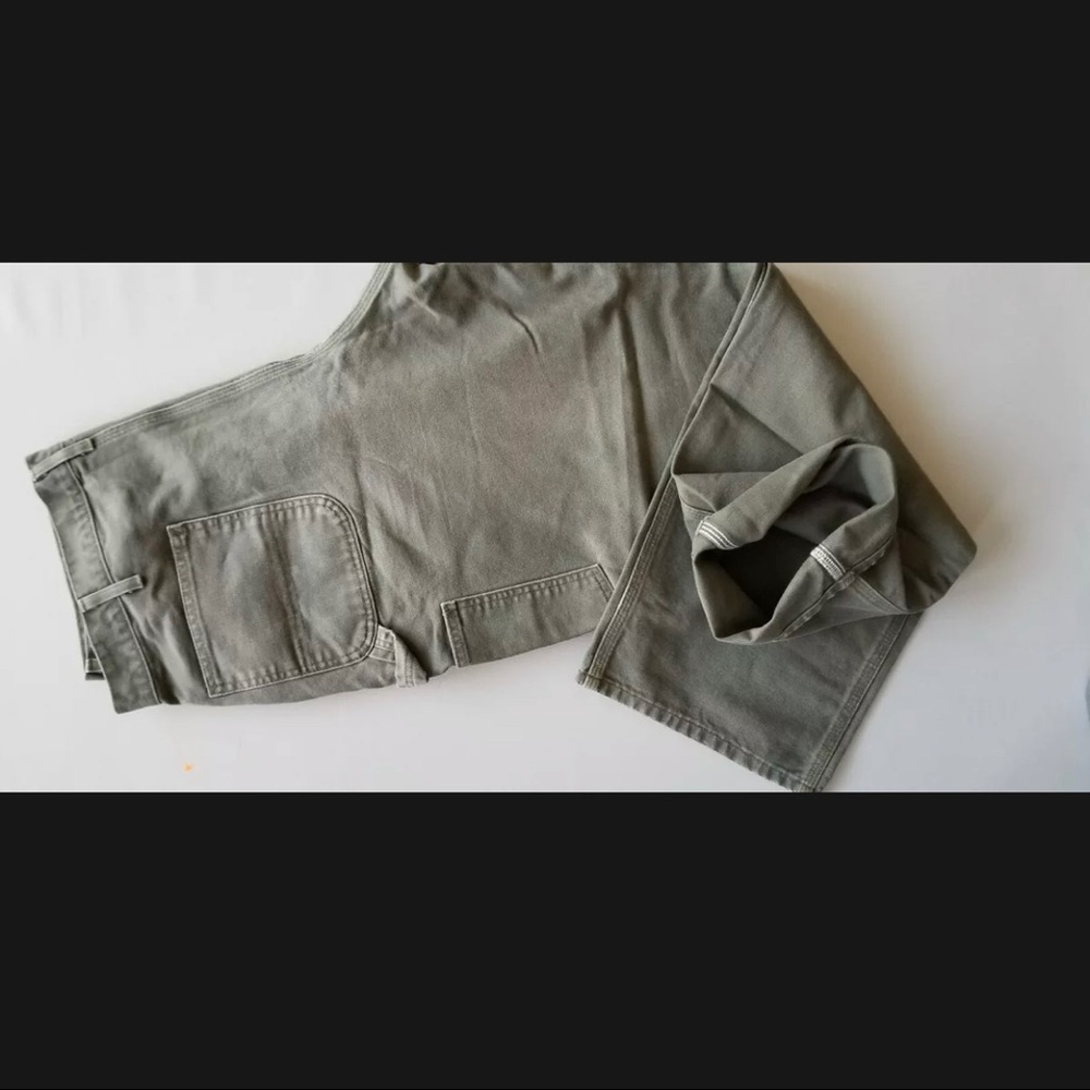 CARHARTT Men Dungaree Cotton Work Jean 36x32Green - Picture 5 of 5
